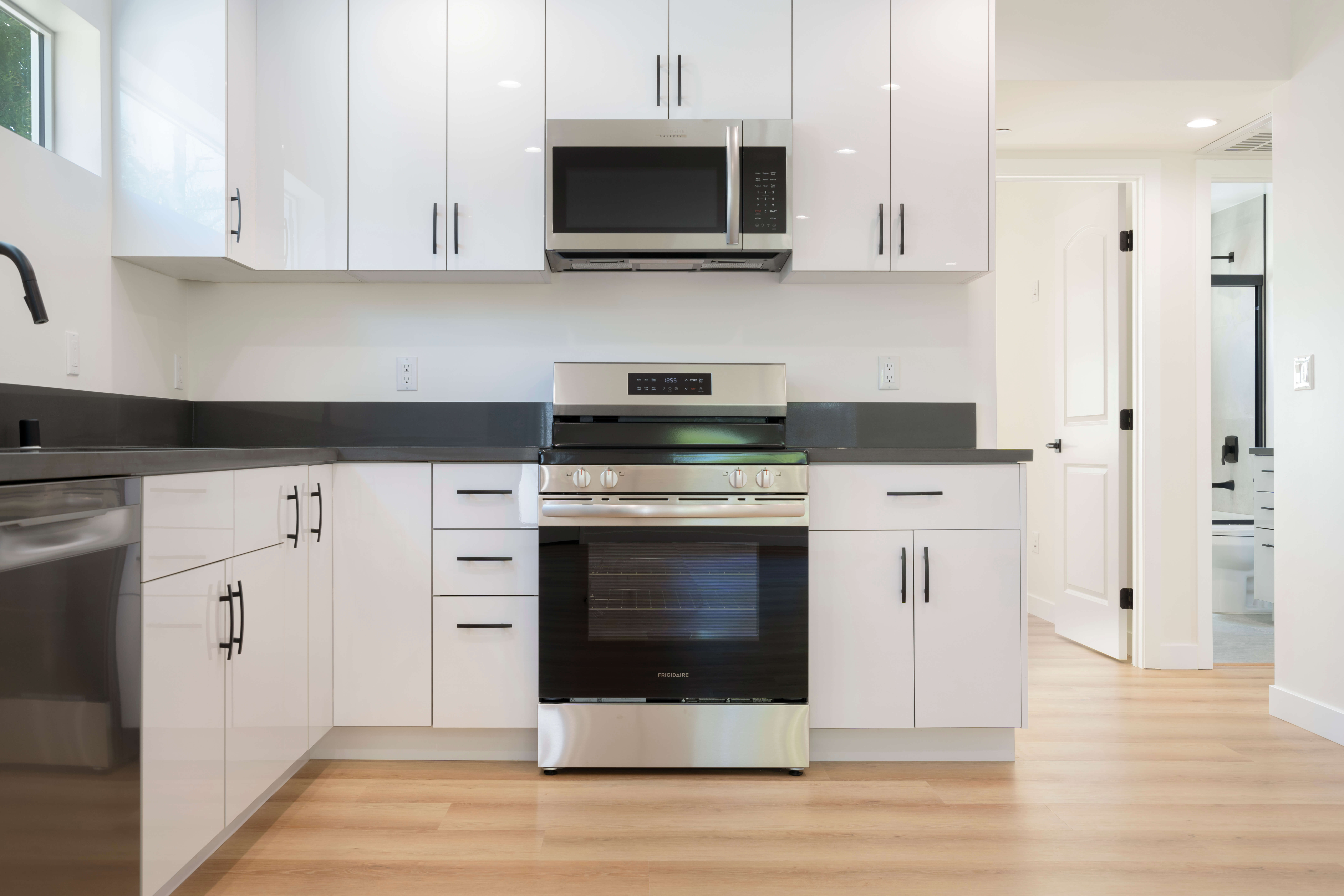 Contemporary ADU kitchen layout